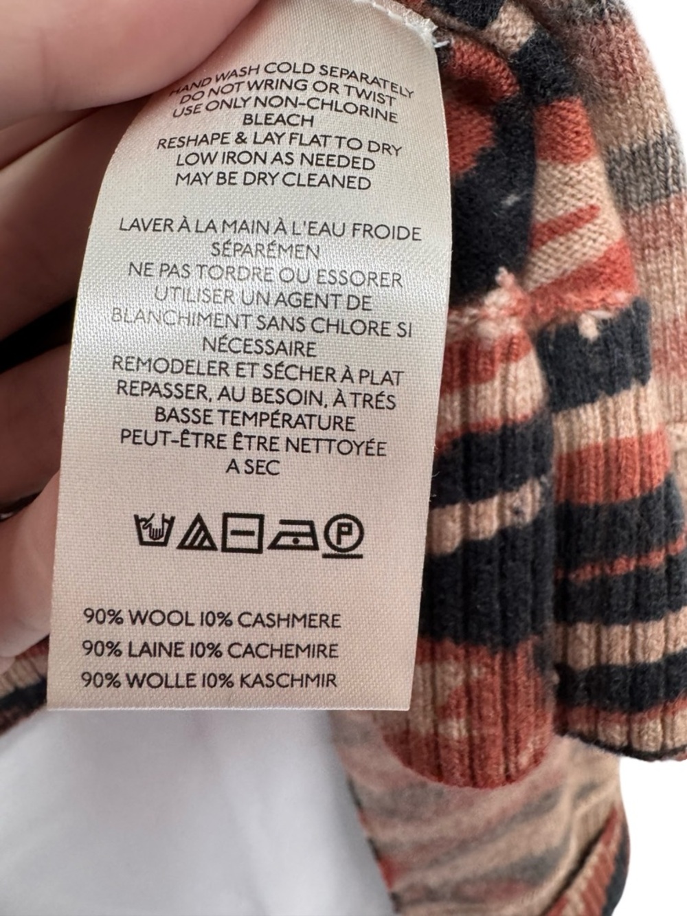 Free People Tiger Stripe Cashmere Blend Knit Cardigan Small - Picture 6 of 7